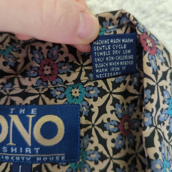 The Ono Shirt by Liberty House Short Sleeve Button-down Shirt Floral Men's Large - Picture 8 of 8